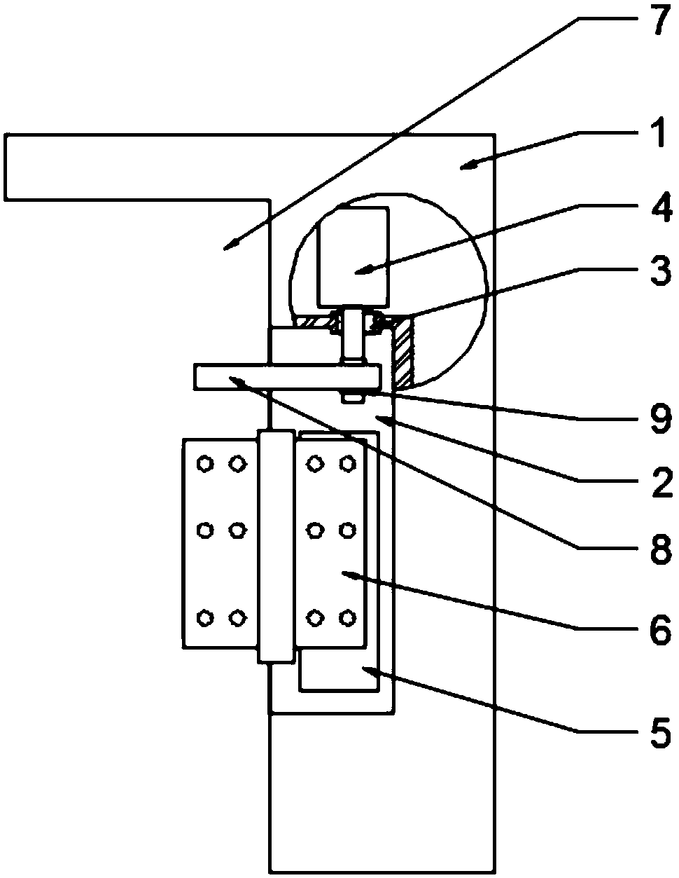 Commercial safety door with self-locking burglary prevention function