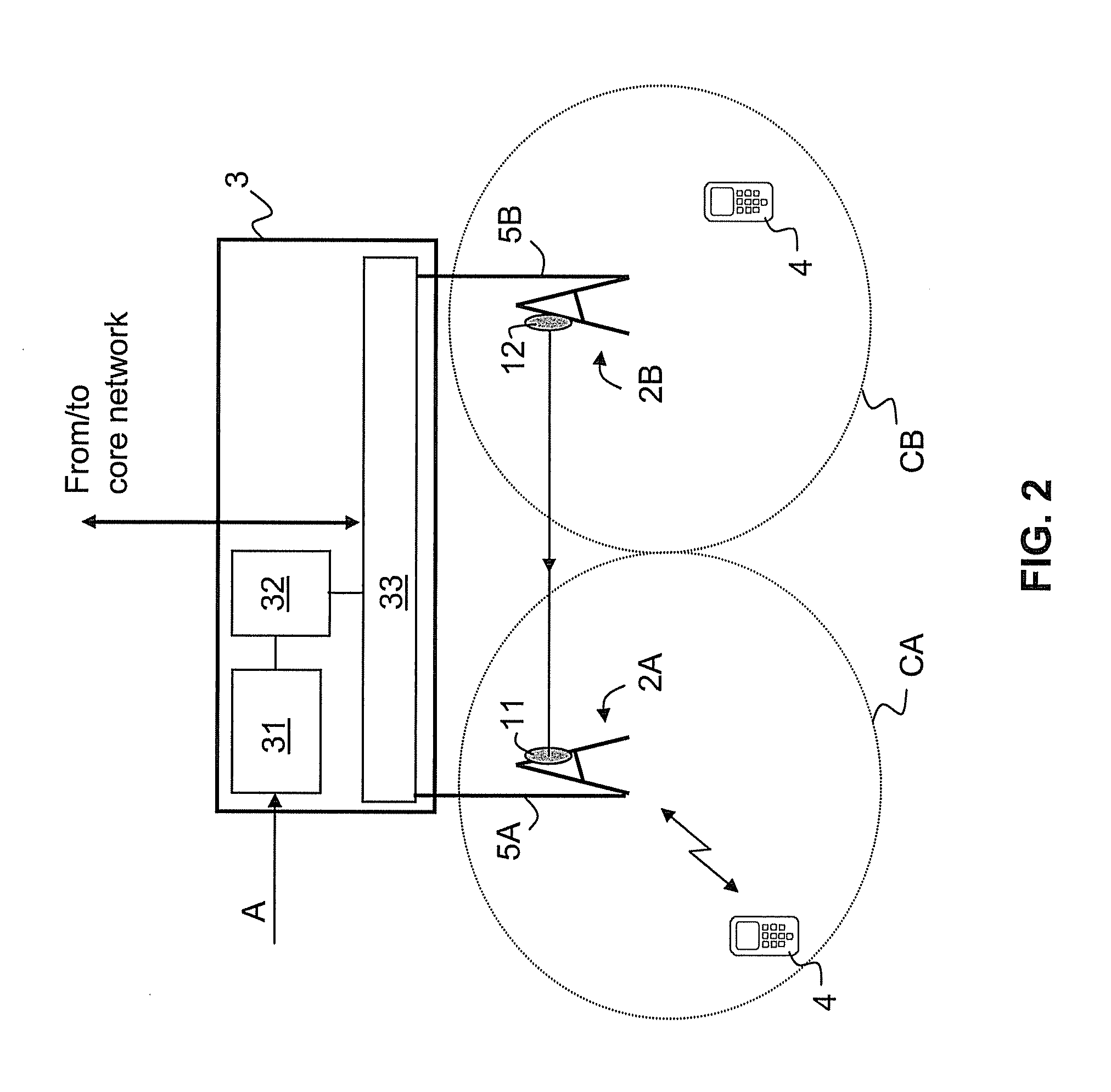 Communication System and Method For Wirelessly Exchanging User Data With a User Terminal