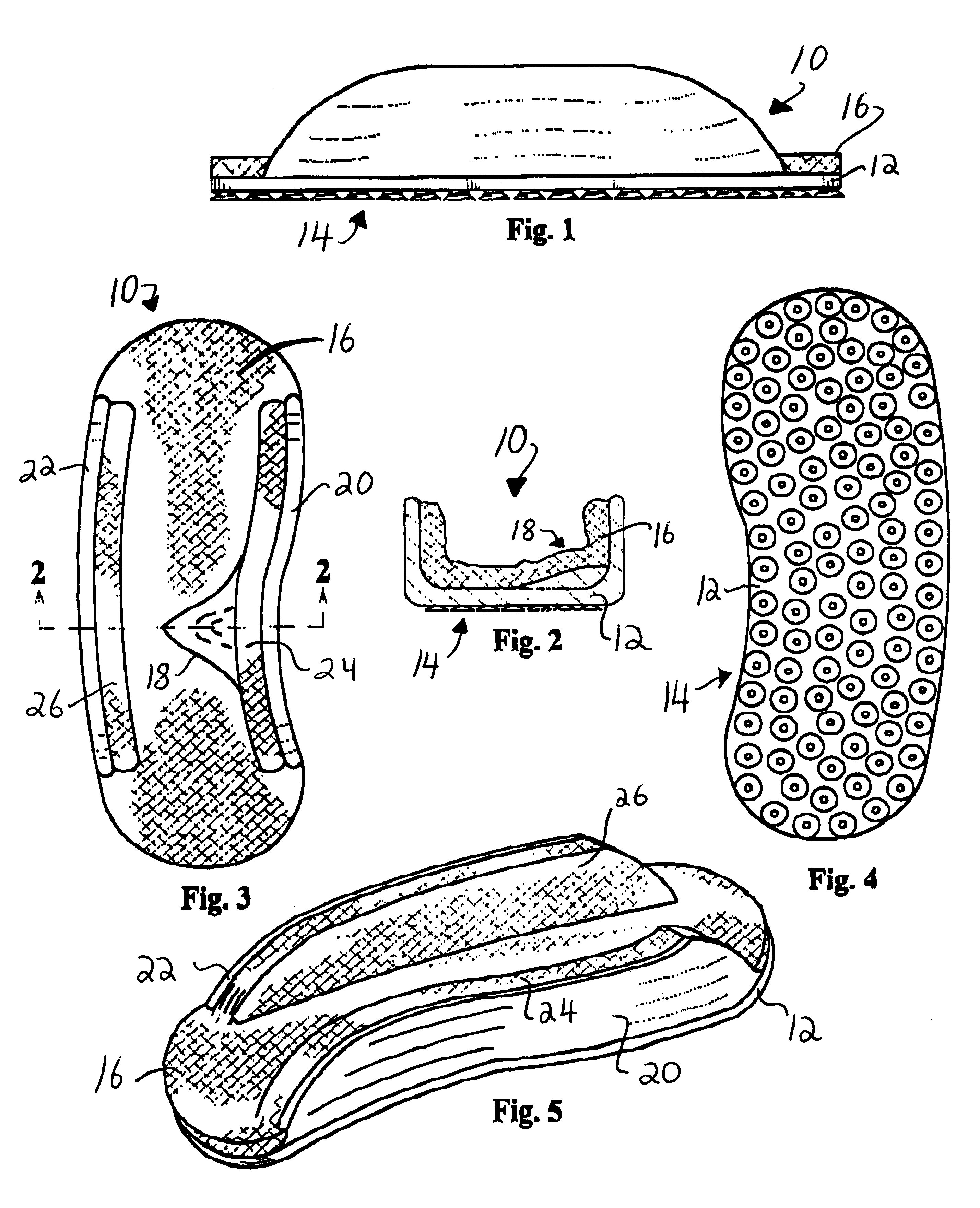 Device and method for removing in a shower or bath area selected skin areas from a bottom foot portion of a person