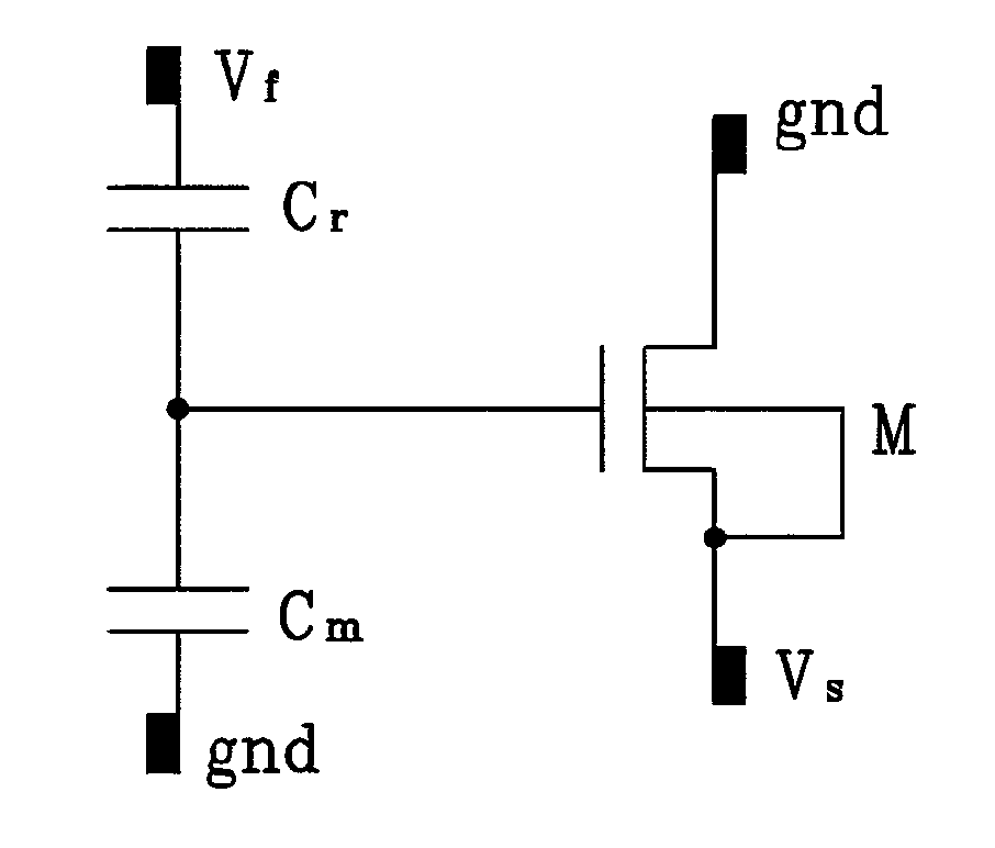 Capacitance measurement method employing floating gate of semiconductor device