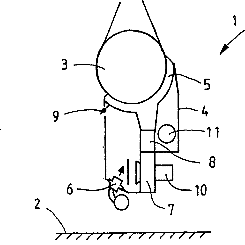 Impingement system in drying section of paper machine or like