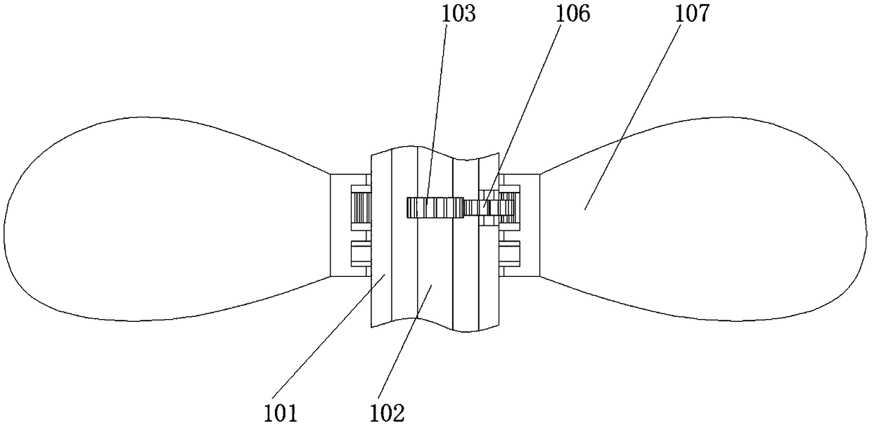 Wind power generation device for new energy development