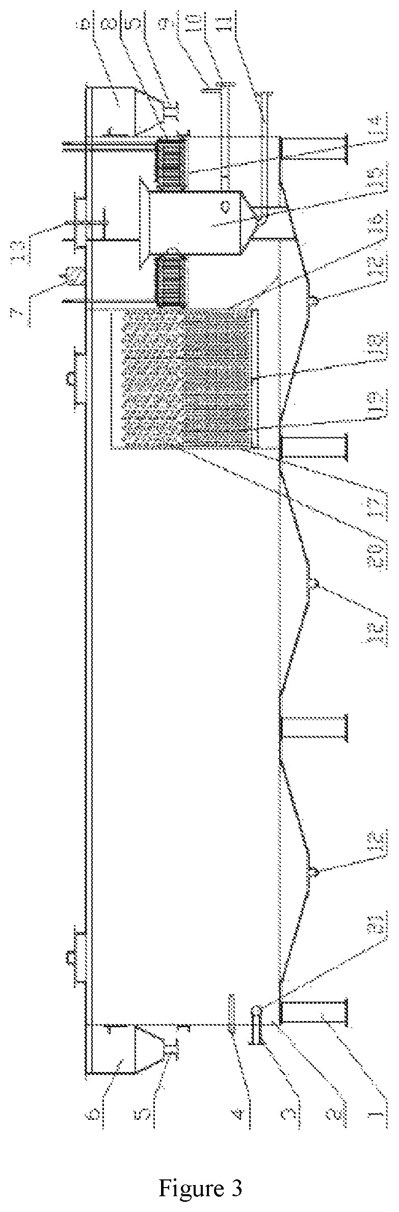 Integrated physical method oily sewage treatment device