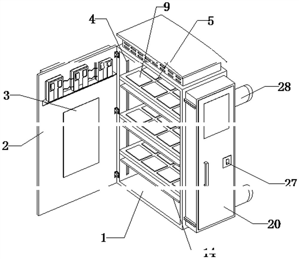 Indoor power distribution cabinet convenient to maintain