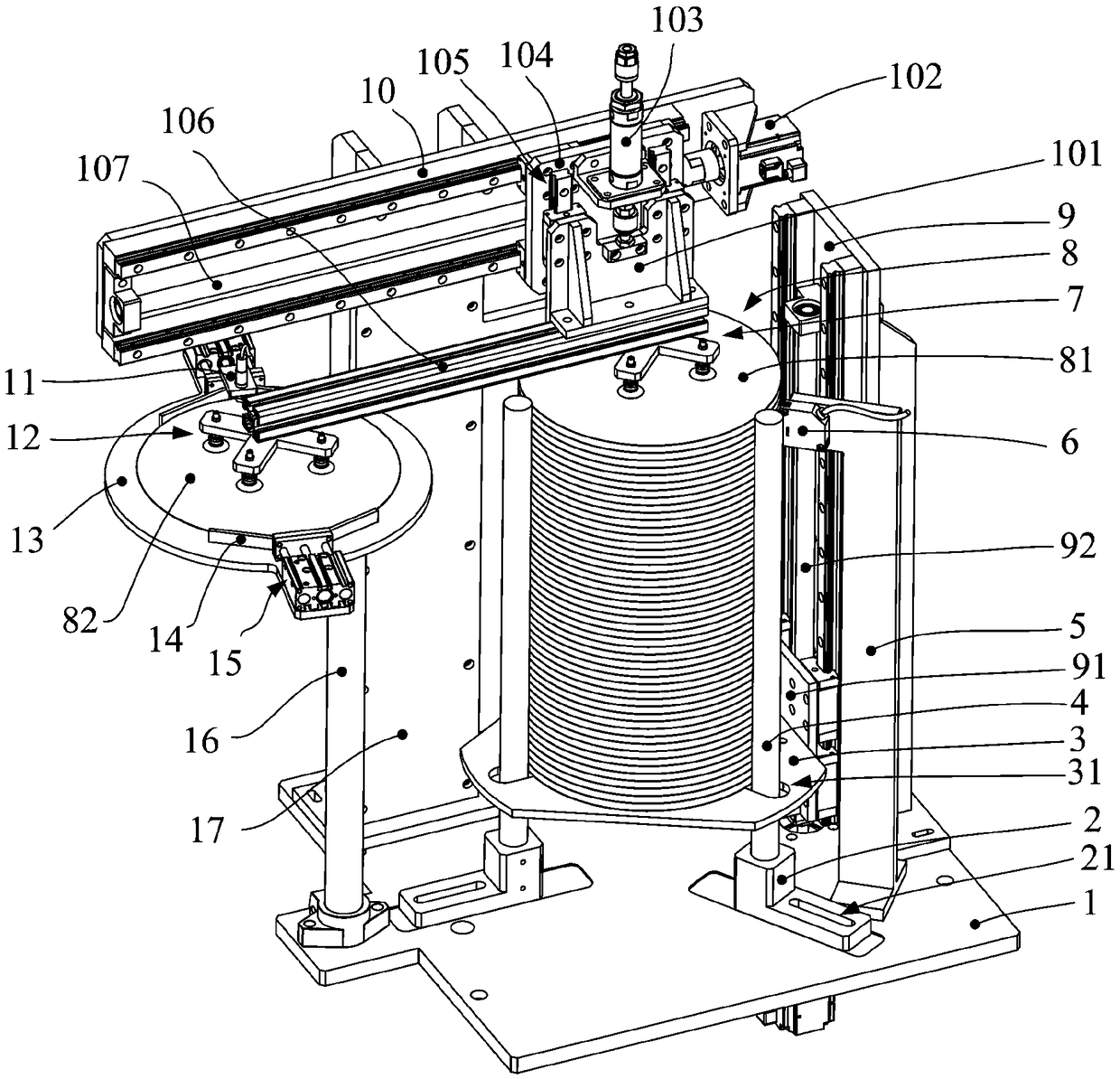 A feeding machine based on robot stamping automation production line