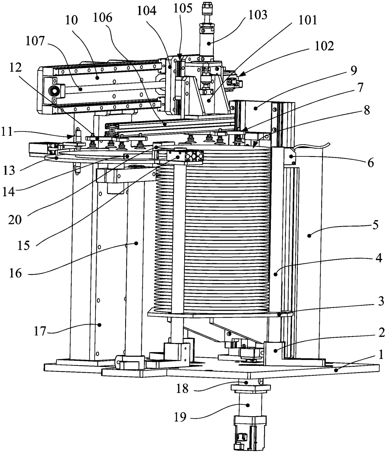 A feeding machine based on robot stamping automation production line