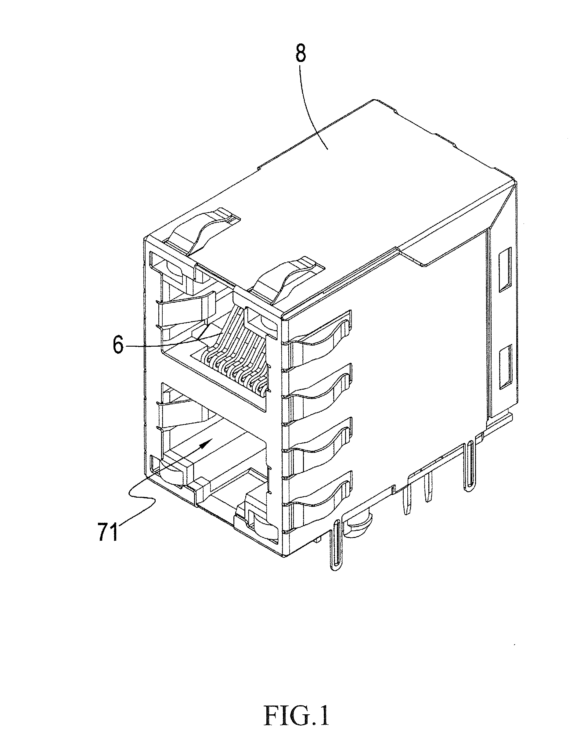 Structure of printed circuit board of electrical connector