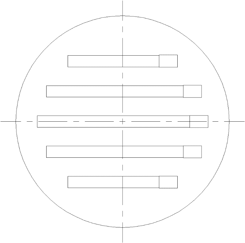 Bottom filter structure of three-layer filter