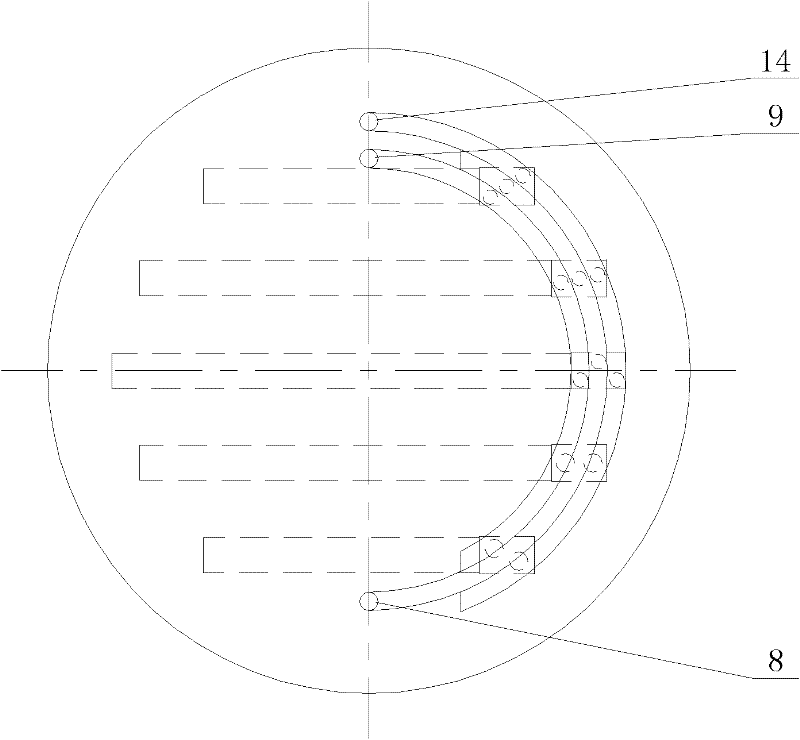 Bottom filter structure of three-layer filter