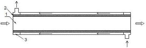 Smoke pipe device for gas water heater flue temperature difference power generation