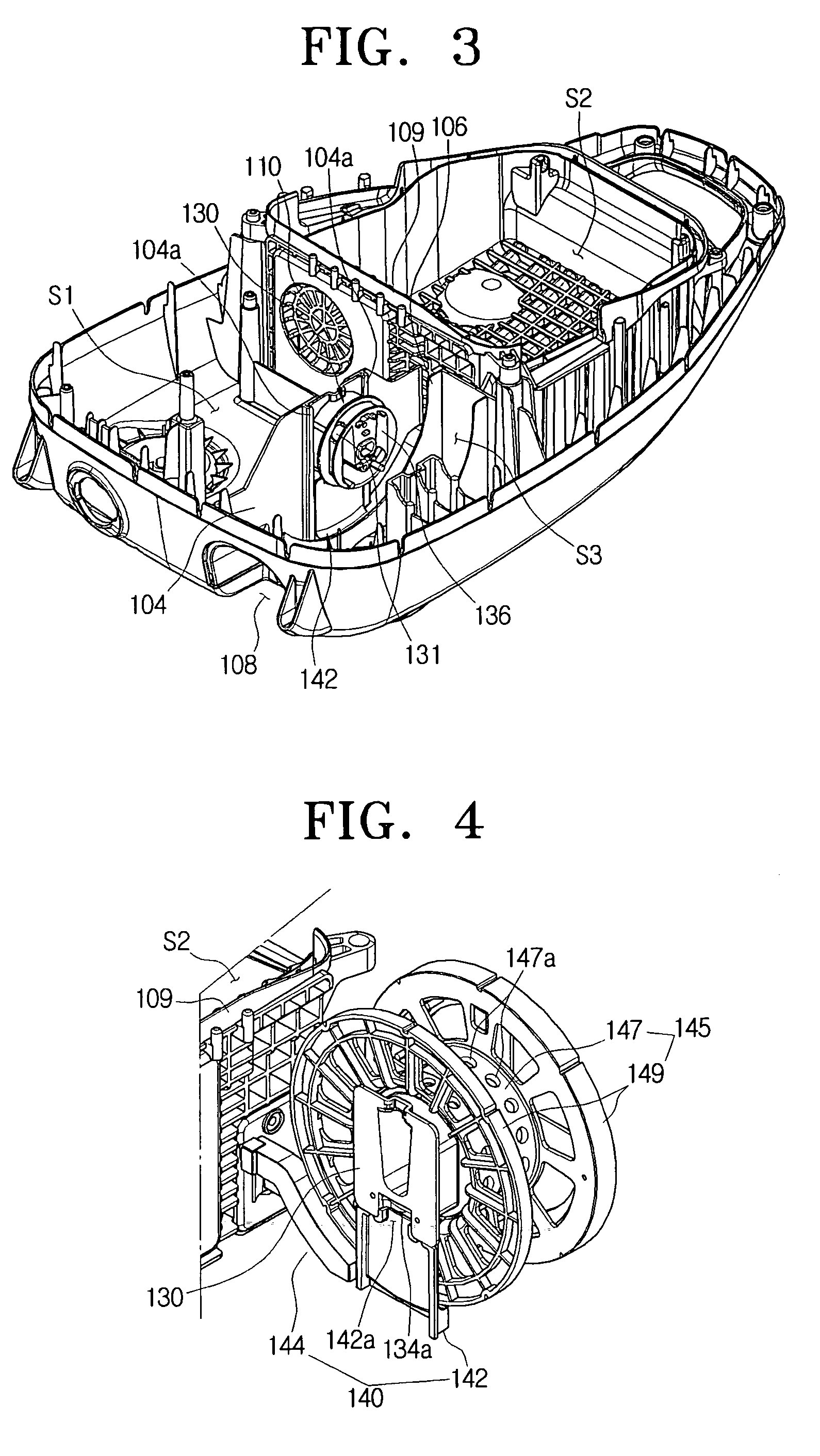 Power cord cooling apparatus for a vacuum cleaner