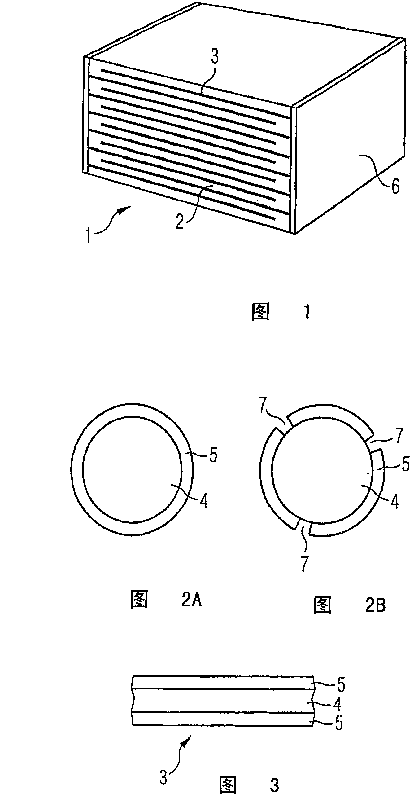 Electrical several-layer element and manufacturing method thereof