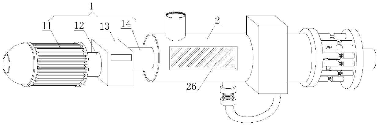 Solid-liquid separation device for upper suspension type centrifugal machine