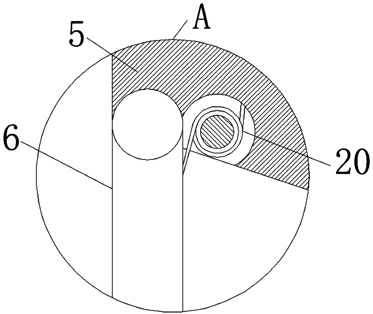 Medical device equipped with air filter