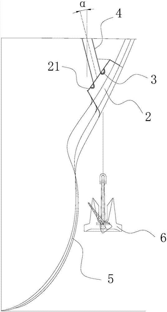 Anchor-pulling test method for simulating anchor recess of real ship