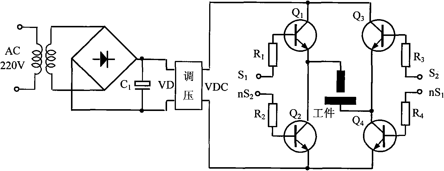 Programmable nanosecond double-pulse integrated power supply