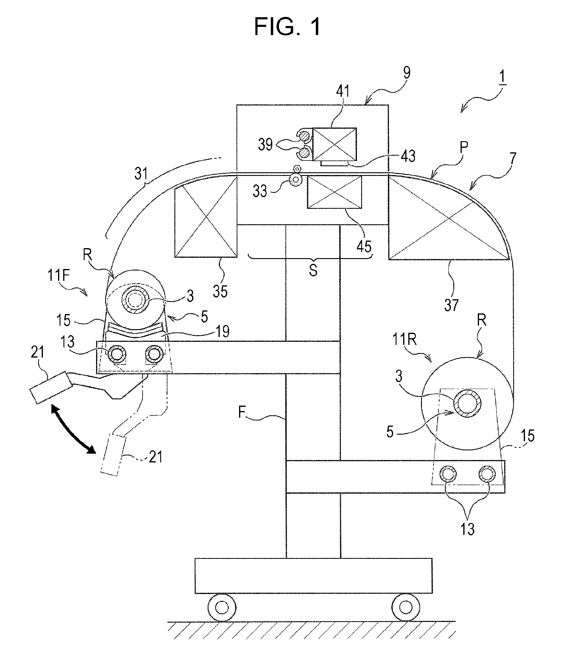 Core tube holding device and recording apparatus