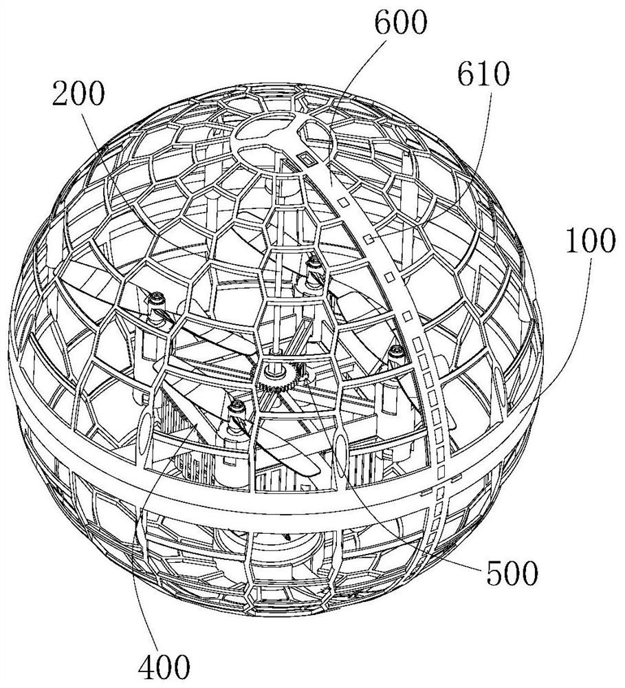 Self-rotation type aircraft and interaction method based on self-rotation type aircraft