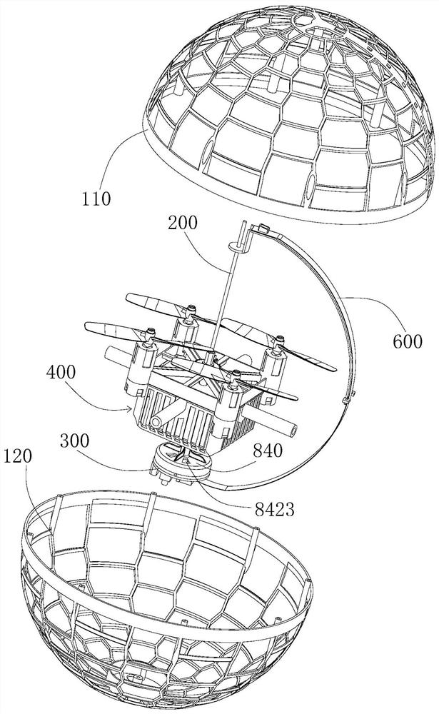 Self-rotation type aircraft and interaction method based on self-rotation type aircraft