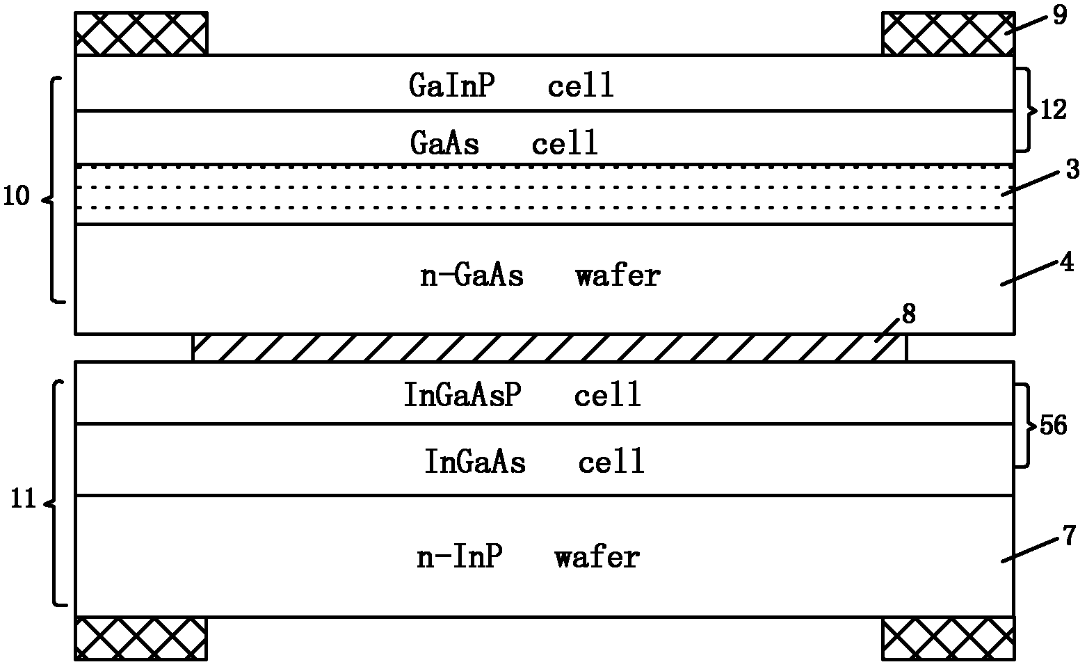 Tandem solar cell and manufacturing method
