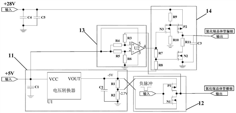 High-speed gate pulse modulation circuit and radio frequency power amplifier