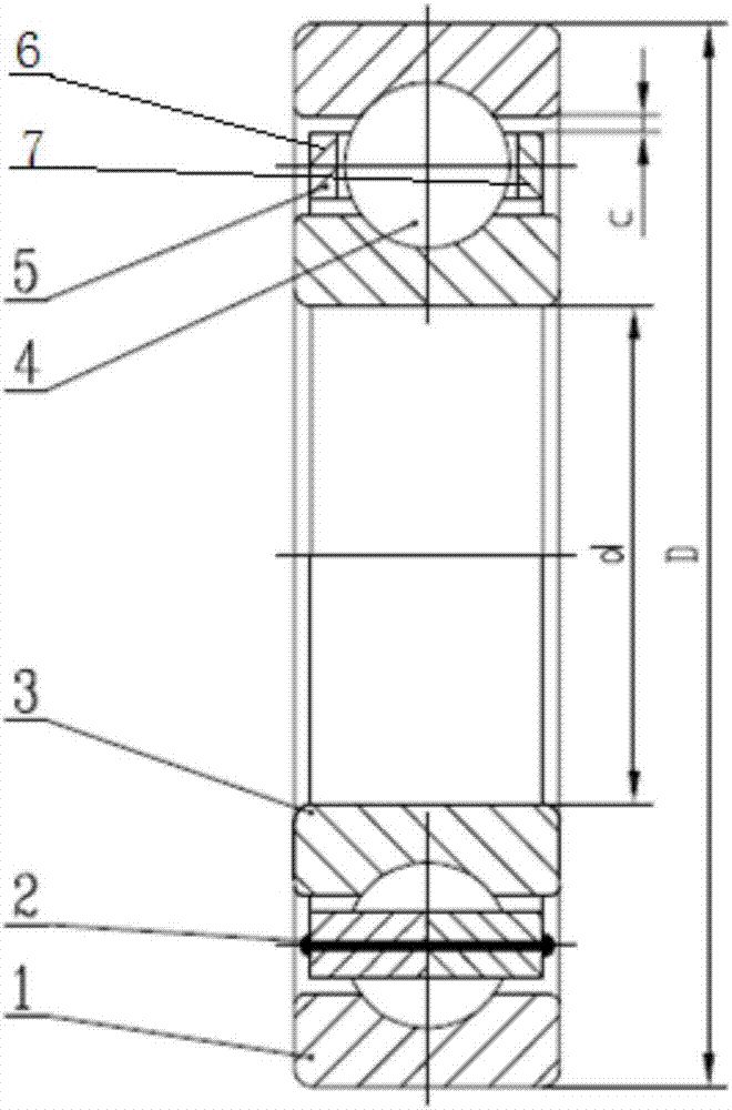 Special deep groove ball bearing and grouping method thereof