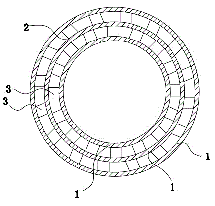 Large-diameter wound pipe and winding method thereof