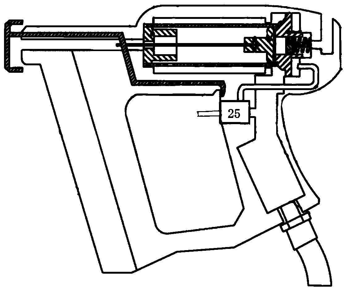 Pneumatic system of nail gun, pneumatic nail gun and nailing machine