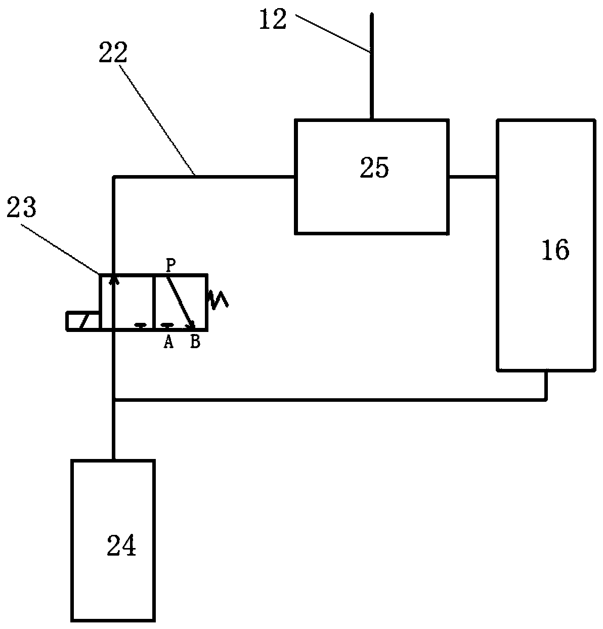 Pneumatic system of nail gun, pneumatic nail gun and nailing machine