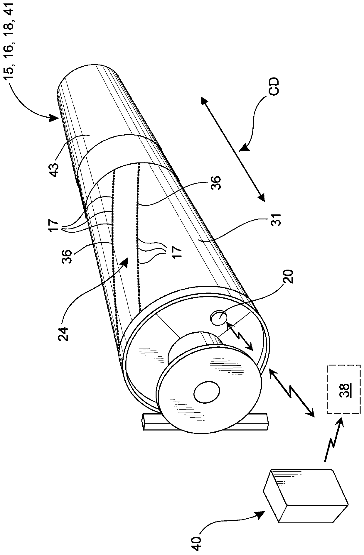 Measuring Temperature for Monitoring and Control of a Fiber Web or Finishing Machine