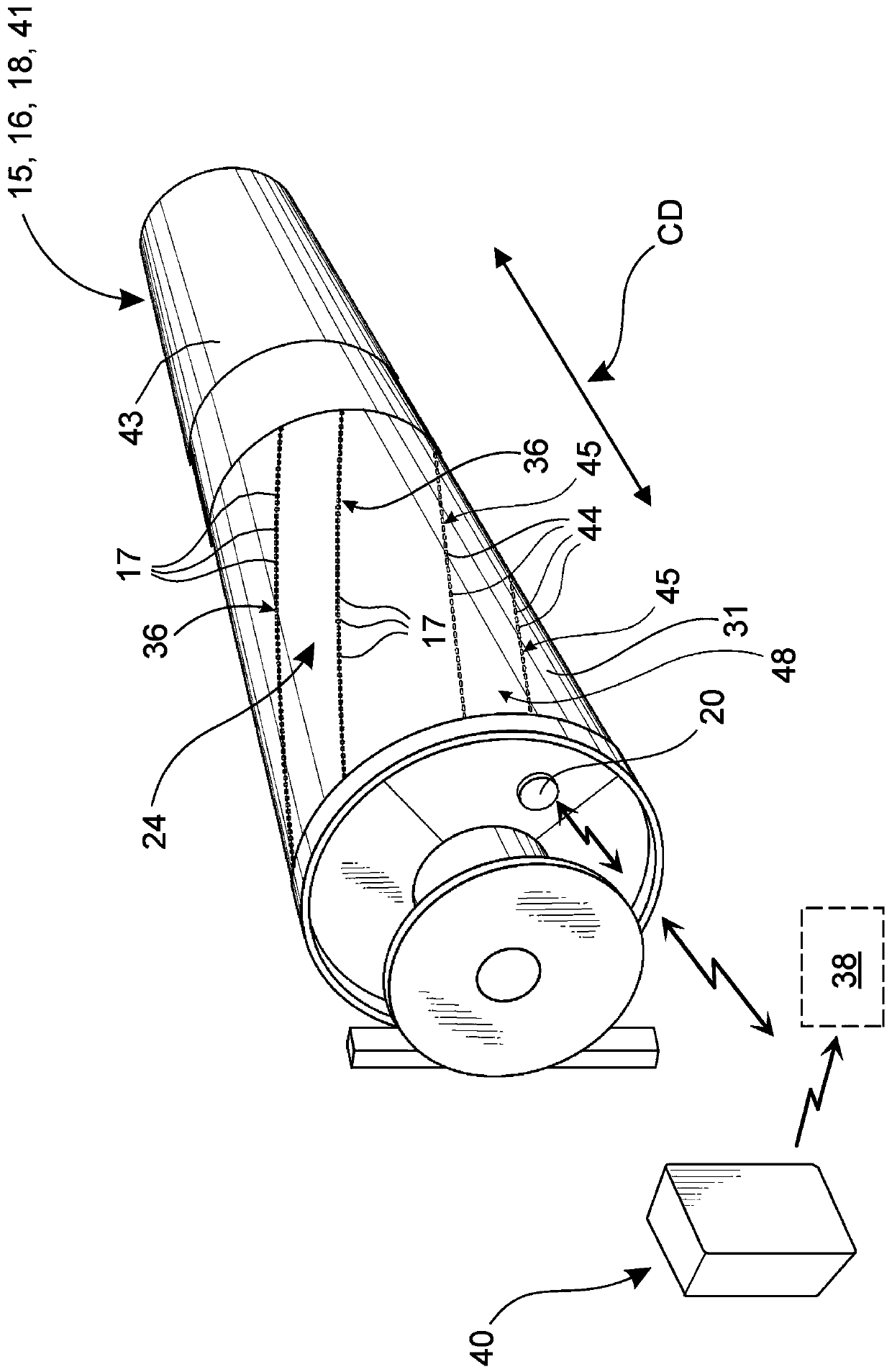 Measuring Temperature for Monitoring and Control of a Fiber Web or Finishing Machine