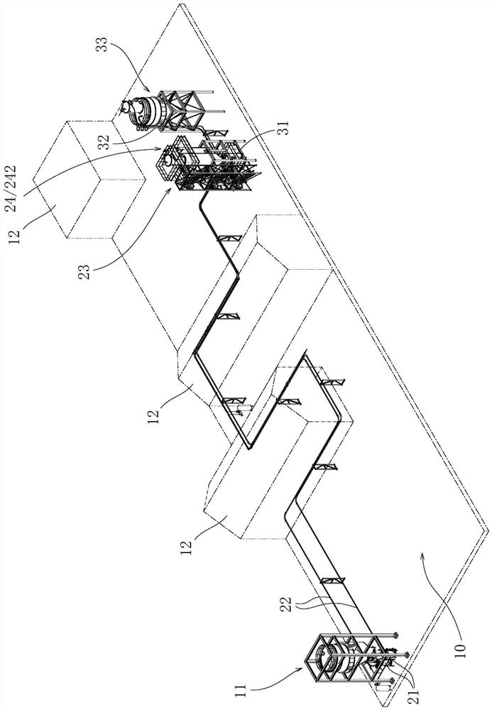 System for pneumatic conveying of particulate matters and gas supply device