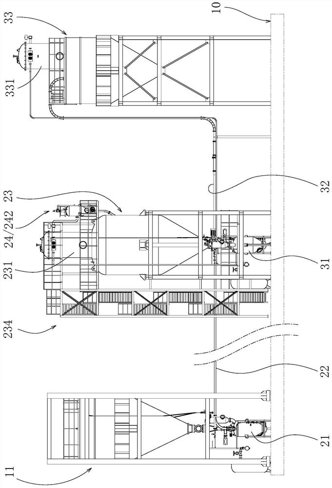 System for pneumatic conveying of particulate matters and gas supply device