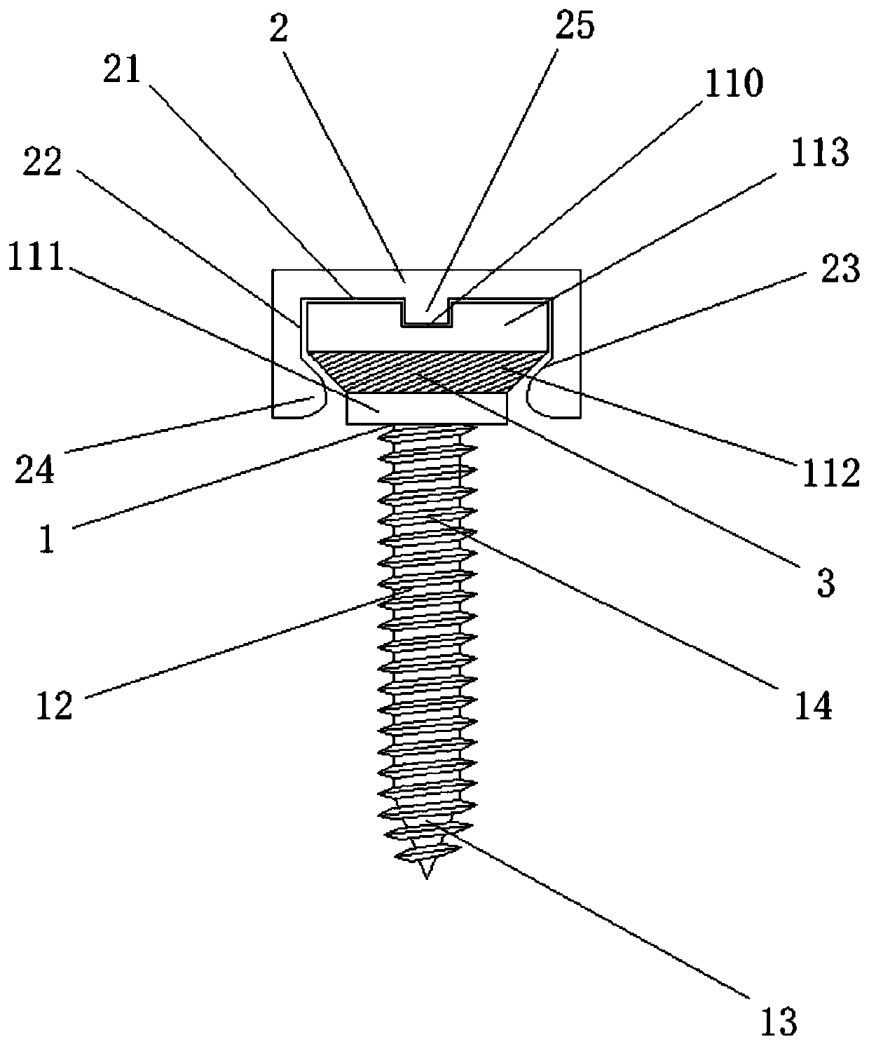 Screw with good positioning effect for aluminum alloy door and window