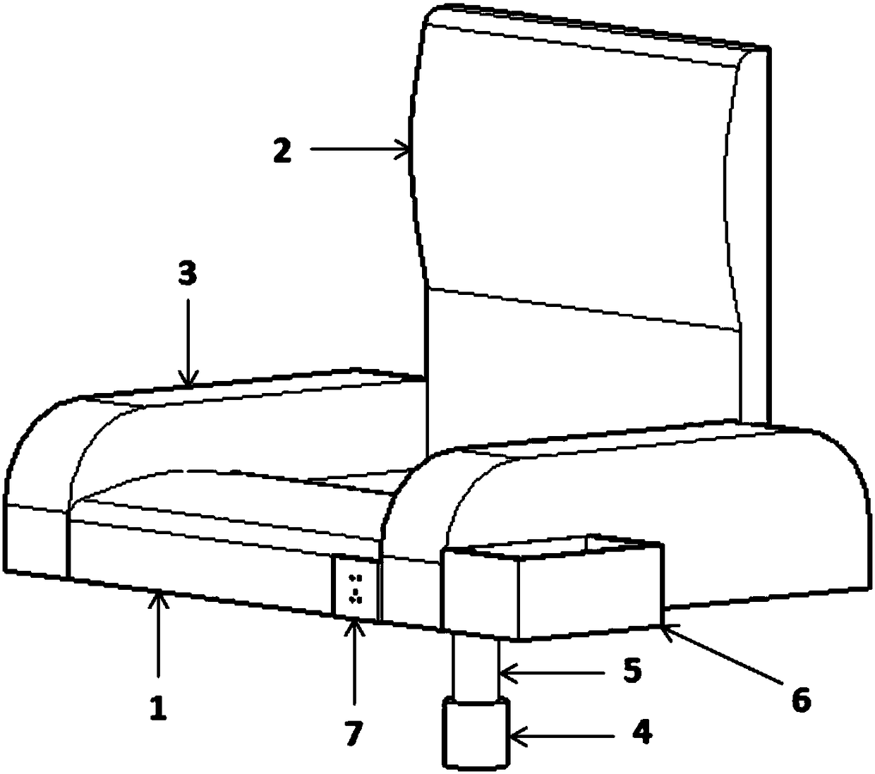 Height-adjustable automobile seat