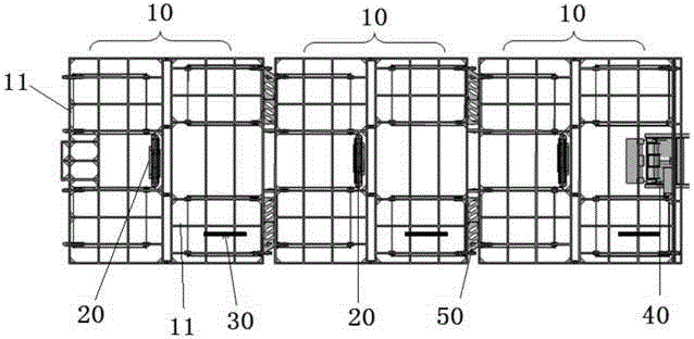 Multi-plate type automatic foldable stage and controlling method of multi-plate type automatic foldable stage