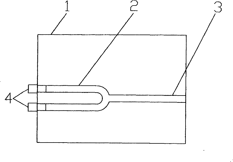 One-shot forming mould of Y-type tee