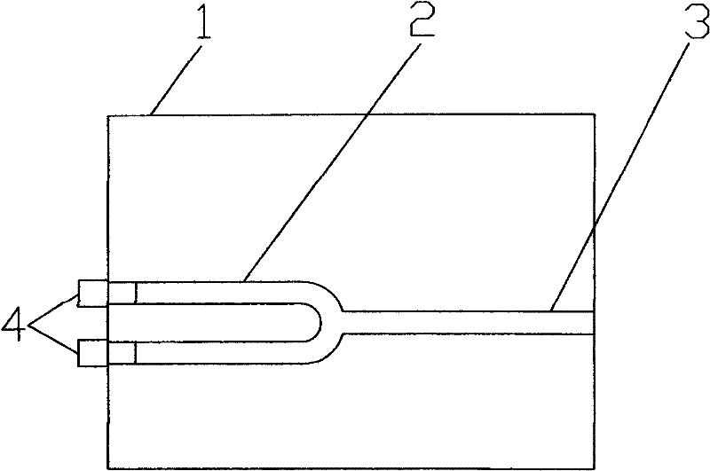 One-shot forming mould of Y-type tee