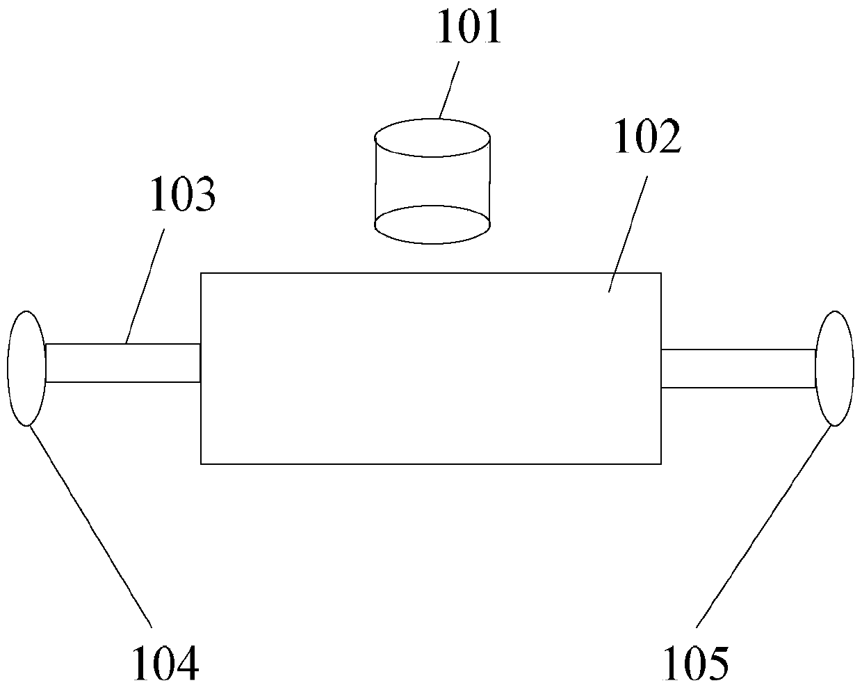 Device and method for detecting microbial metabolized gas during microbial flooding