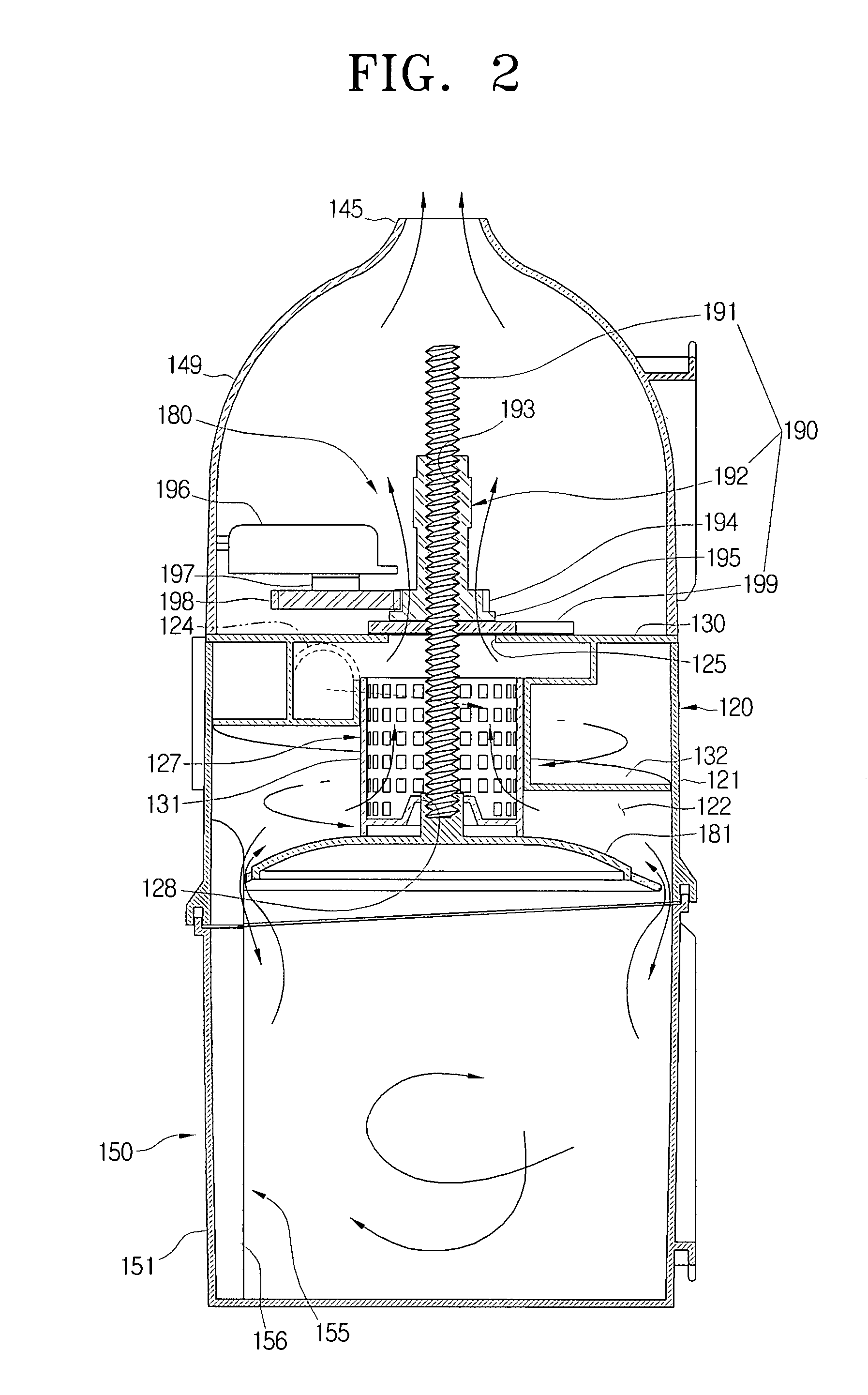 Dust compressing apparatus of vacuum cleaner