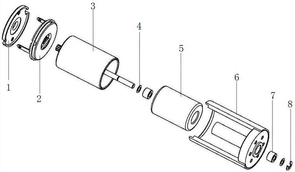 Glue dispensing device of hollow cup motor rotor