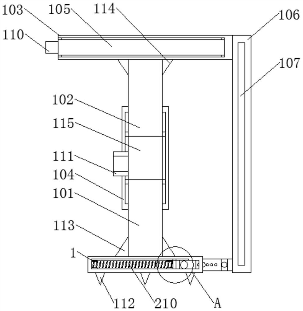 Supporting device with protection function for coal mine safety construction