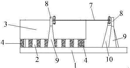 Soil grasper measuring device for measuring real displacement of soil sheared by large size soil engineering direct shear apparatus