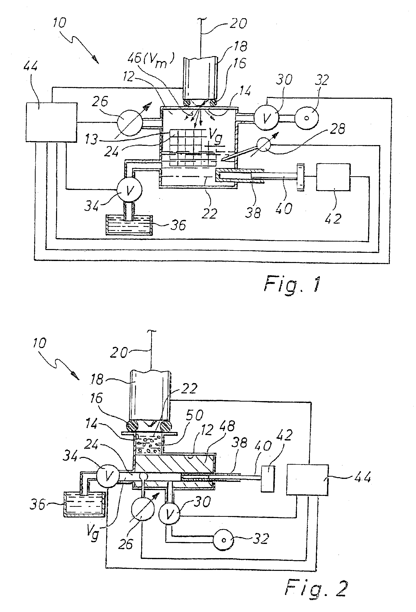 Method, computer program, and device for measuring the amount injected by an injection system