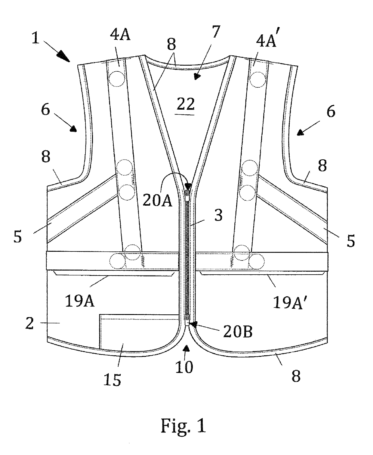 Adjustable manual transfer vest