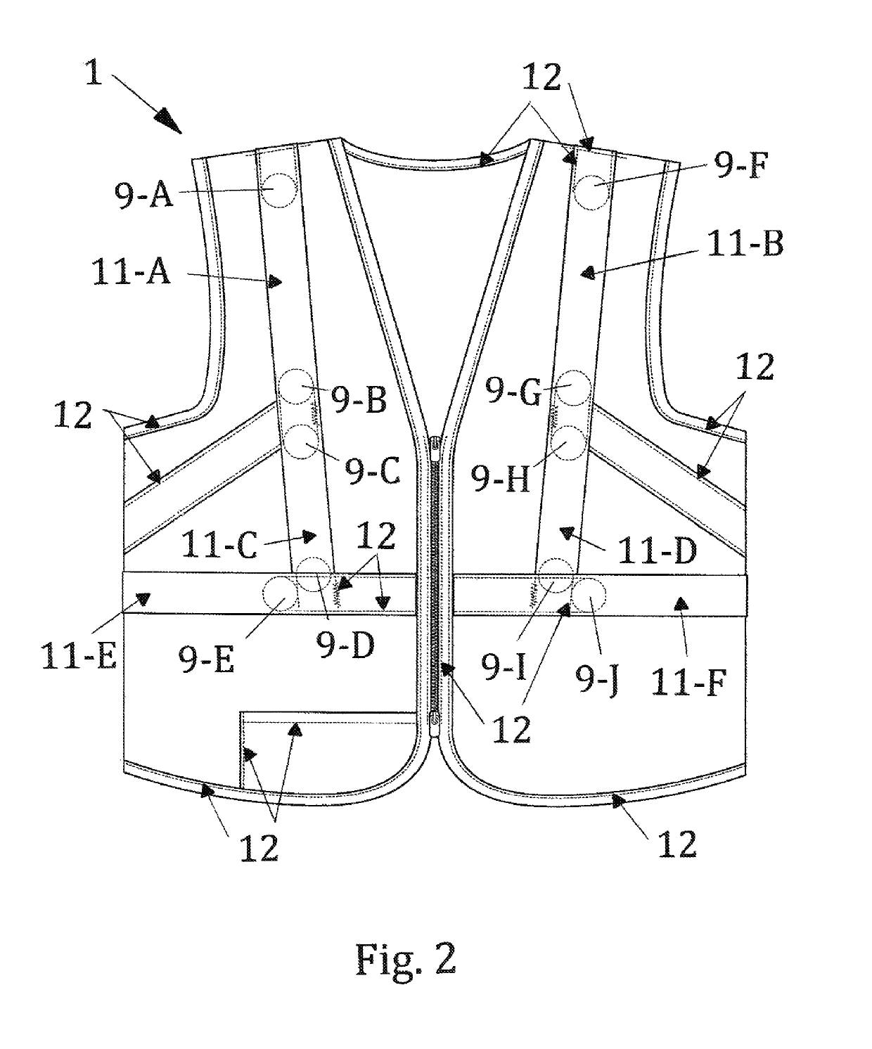 Adjustable manual transfer vest