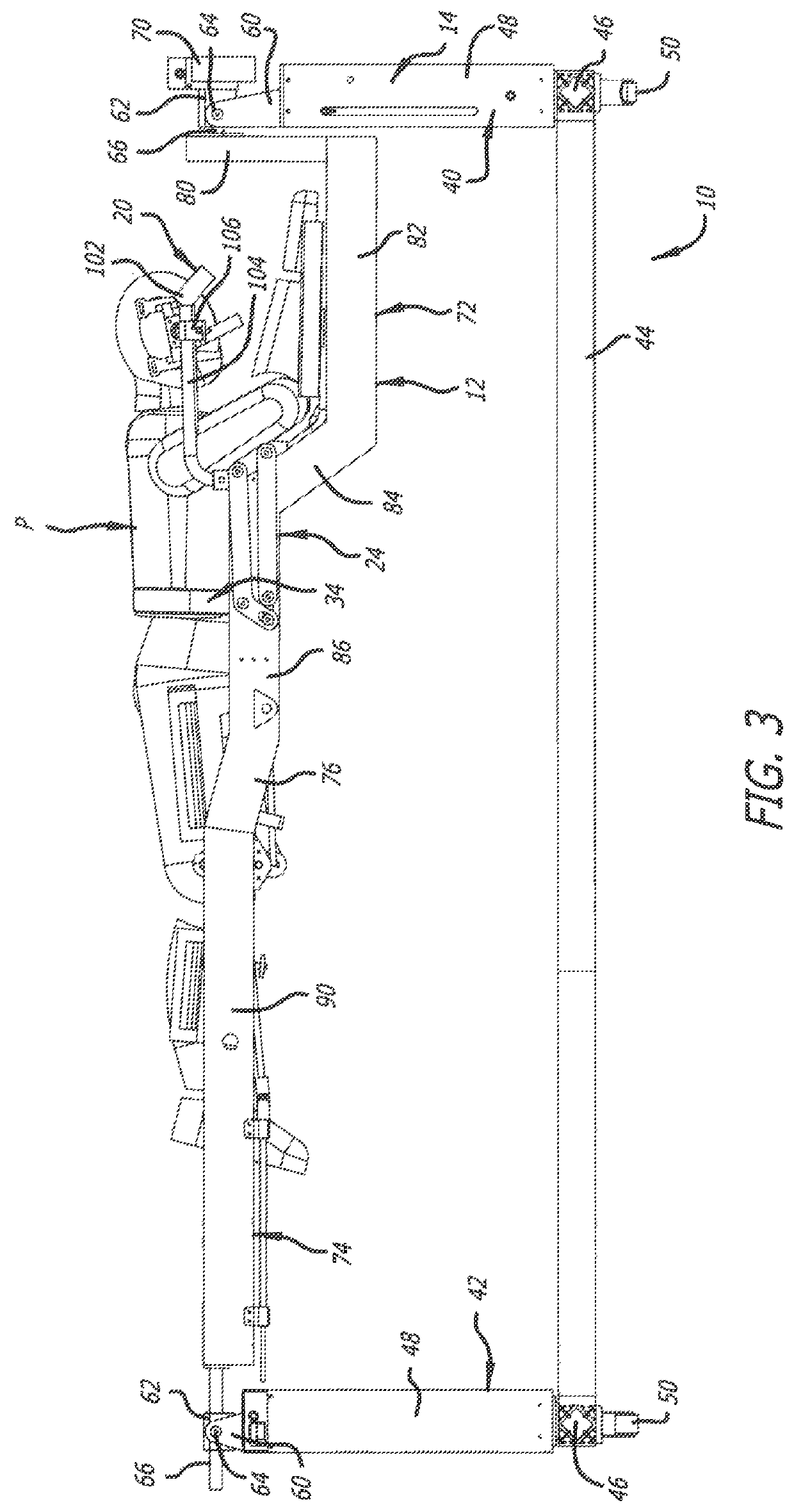 Surgical frame including torso-sling and method for use thereof