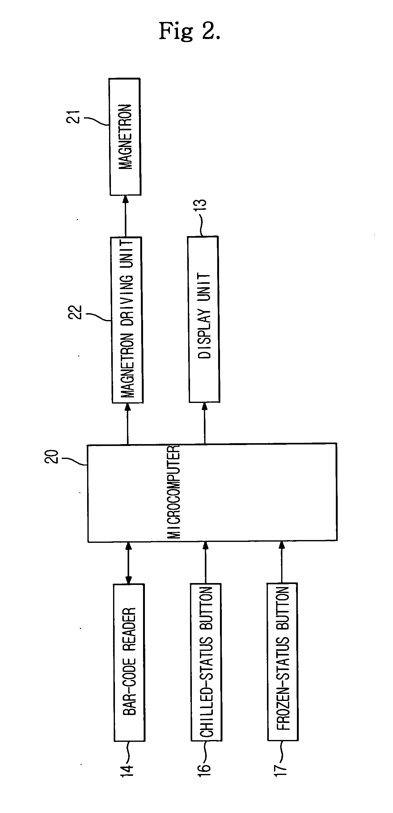 Bar-code reading cooking apparatus and method