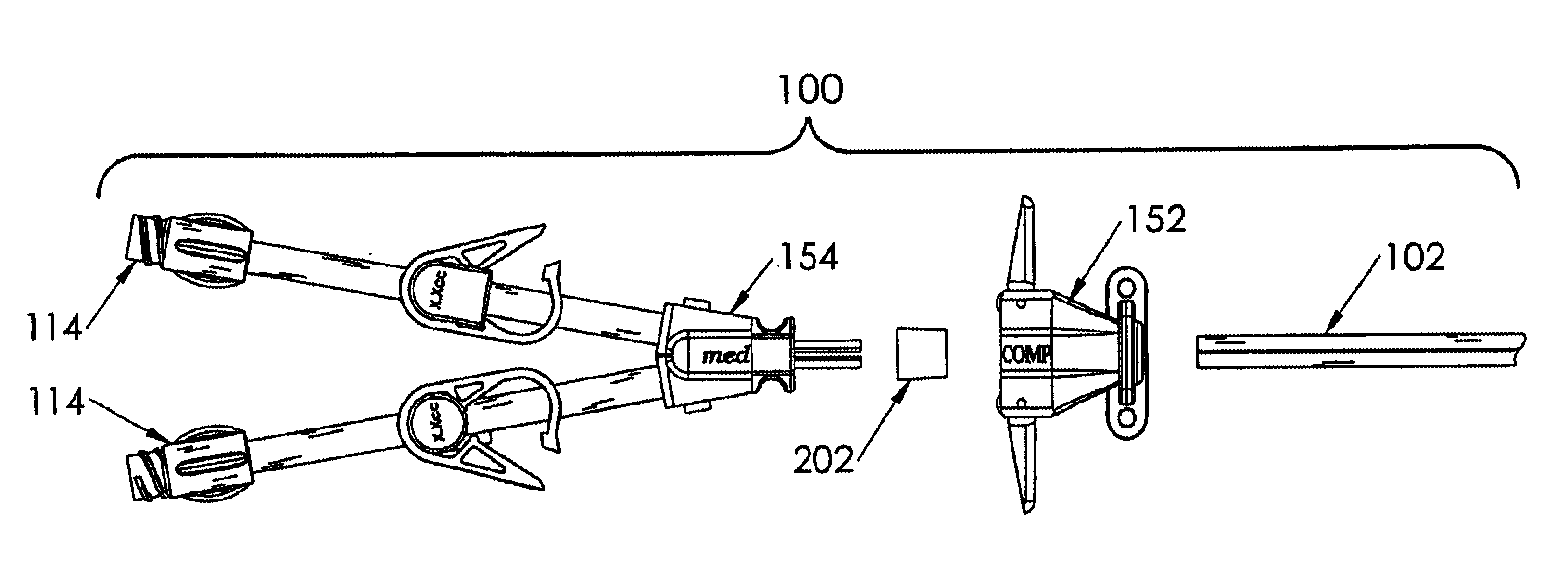 Multi-lumen catheter with detachable locking hub