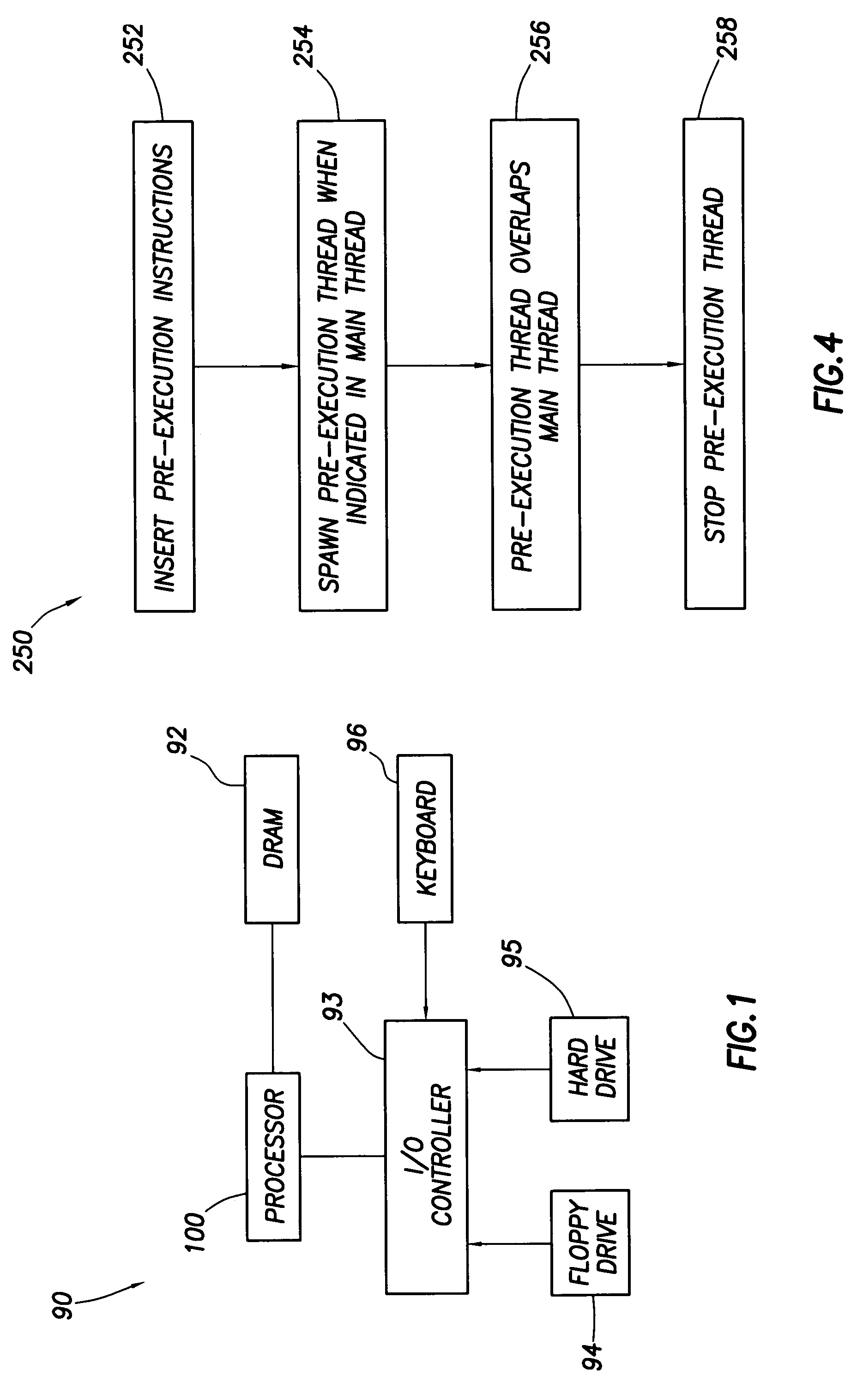 Software controlled pre-execution in a multithreaded processor